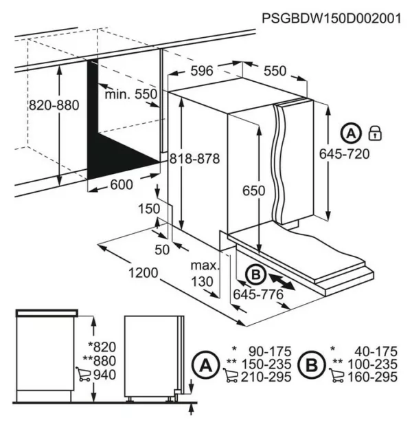 Electrolux EES47310L dishwasher cm. 60 - 13 covered - total integrated - Image 10