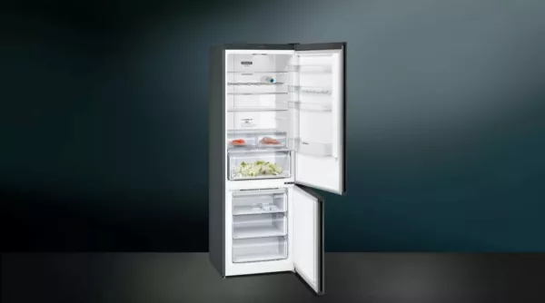 Siemens KG49NXXEA Iq300 refrigerator with freezer 70 cm h 203 - 435 l - black - Image 3