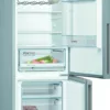 Bosch KGV39VLEAS 4 Freestanding refrigerator with freezer - cm. 60 h 201 - according to 342 - stainless steel - Image 2