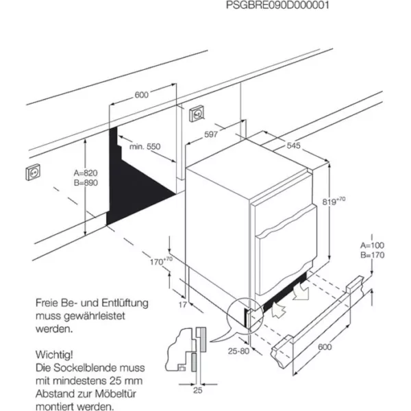 Aeg SKB582F1AF Built-in refrigerator cm. 60 hours. 82 - according to 133 - Image 4