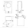Smeg LBW50CIT washing machine cm. 60 - depth cm. 40 - capacity 5 kg - white - Image 3
