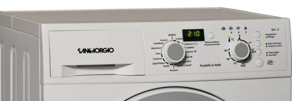 Sangiorgio SENS812D washing machine cm. 60 - capacity 8 kg - white - Image 2