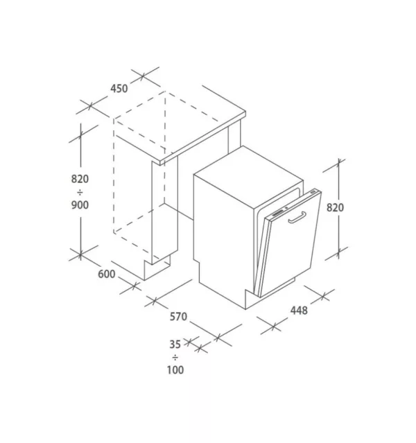 Candy CDIH 1L949 Total integrated dishwasher cm. 45 - 9 covered - Image 6