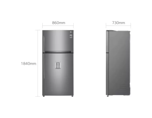 Lg GTF916PZPYD Freestanding refrigerator with freezer - cm. 86 h 184 - lt. 592 - premium stainless steel - Image 11