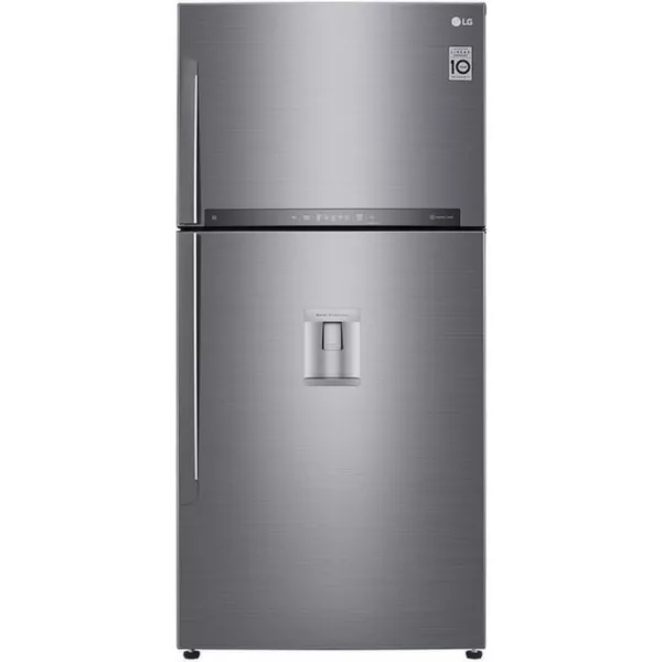 Lg GTF916PZPYD Freestanding refrigerator with freezer - cm. 86 h 184 - lt. 592 - premium stainless steel
