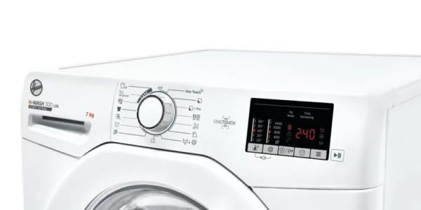 Hoover H3W4 472DE/1-S H-Wash 300 Lite Slim washing machine cm. 60 - depth cm. 45 - capacity 7 kg - white - Image 2