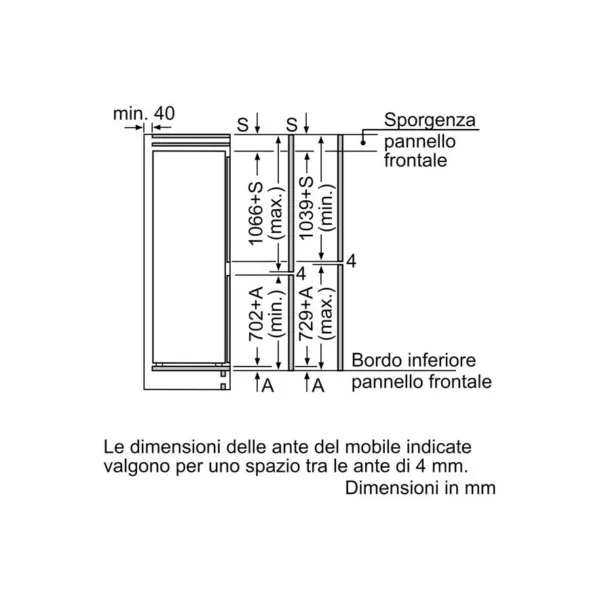 Siemens KI86VVFE0 Iq300 Built-in refrigerator with freezer cm. 54 hours. 177 - according to 267 - Image 11