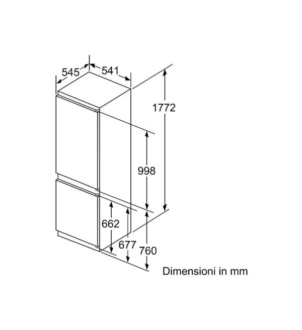 Siemens KI86VVFE0 Iq300 Built-in refrigerator with freezer cm. 54 hours. 177 - according to 267 - Image 9