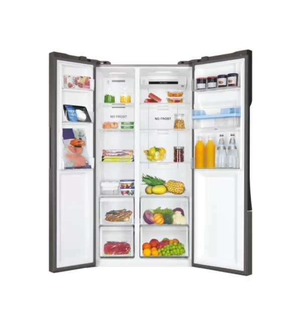 Haier HSR3918EWPG Side by side refrigerator with freezer - cm. 91 h 177 - according to 521 - aluminum - Image 4