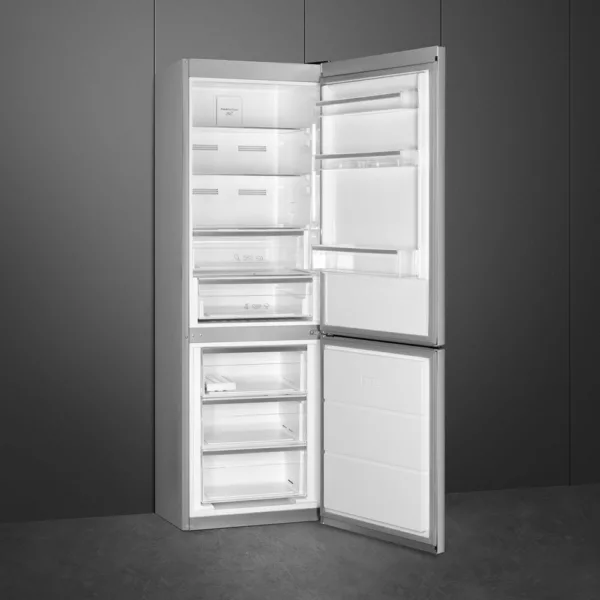 Smeg FC18EN4AX Universal Freestanding refrigerator with freezer cm. 60 hours. 186 - lt. 330 - stainless steel - Image 3