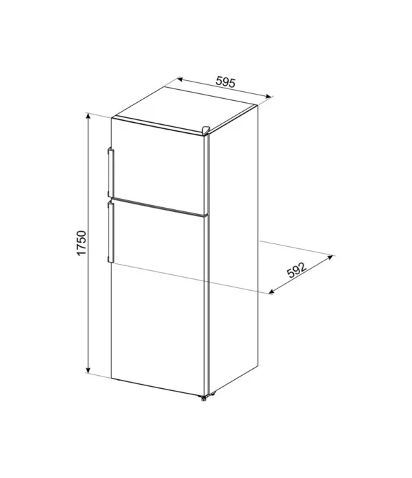 Smeg FD32F Universal Freestanding refrigerator with freezer cm. 60 hours. 175 - according to 306 - white - Image 3