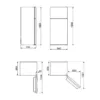 Smeg FD84EN4HM Universal Freestanding refrigerator with freezer cm. 84 hours. 186 - according to 586 - marble effect - Image 3