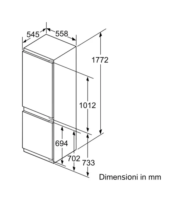 Neff KI6863FE0 Built-in refrigerator with freezer cm. 56 h. 177 - according to 266 - Image 8