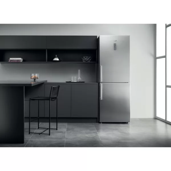 Hotpoint Ariston HA70BE72X Freestanding refrigerator with freezer - cm. 70 hours 195 - lt. 462 - stainless steel - Image 4