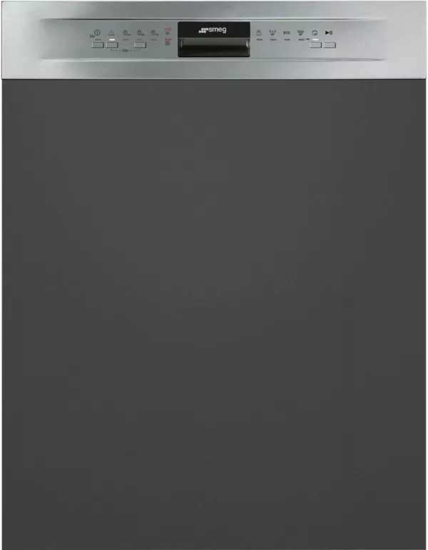 Smeg PL292DX Semi-integrated dishwasher cm. 60 - 13 place settings - front panel made of stainless steel
