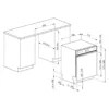 Smeg PL364CN Semi-integrated dishwasher cm. 60 - 13 covered - black front panel - Image 3