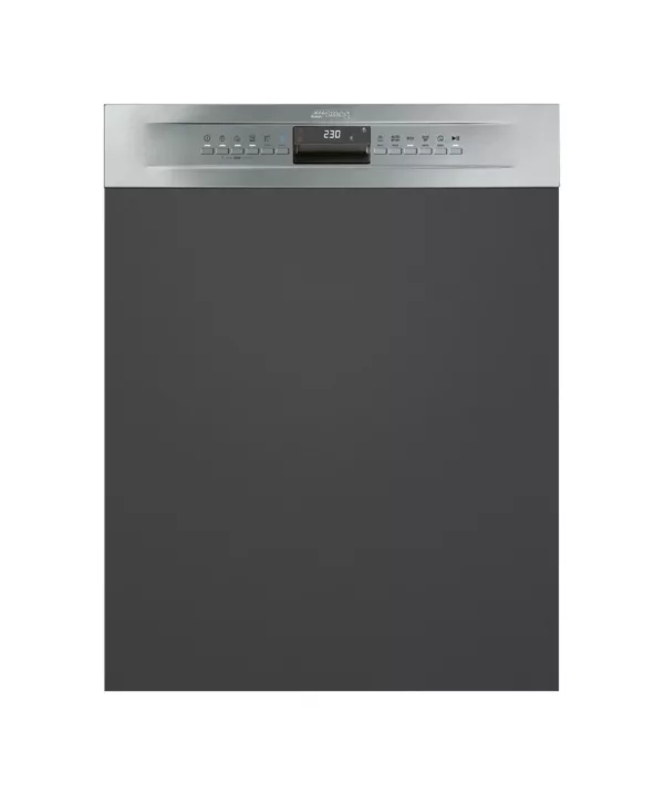 Smeg PL364CX Semi-integrated dishwasher cm. 60 - 13 covered - anti-fingerprint stainless steel front panel