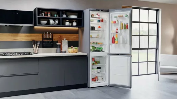 Hotpoint Ariston HAFC9 TA23SX O3 Freestanding refrigerator with freezer – cm. 60 hours. 203 - according to 367 - saturn steel - Image 5