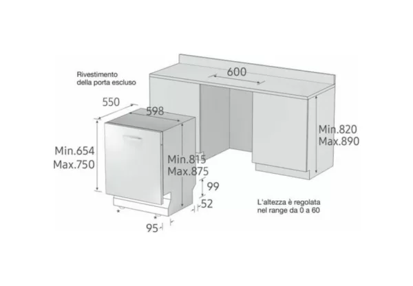 Samsung DW60A8050BB Total integrated dishwasher cm. 60 - 14 seats - Image 16