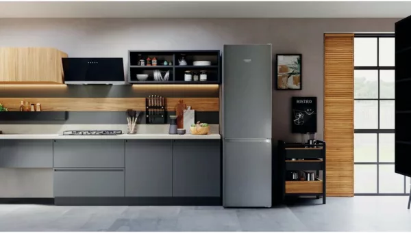 Hotpoint Ariston HAFC9 TI32SX Freestanding refrigerator with freezer - cm. 60 hours 203 - according to 367 - saturn steel - Image 3