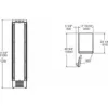 Bertazzoni FRZ455UBLPTT Professional Built-in vertical freezer cm. 45 hours. 212 - according to 223 - to be covered (handles not included) - Image 4