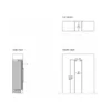 Bertazzoni FRZ455UBLPTT Professional Built-in vertical freezer cm. 45 hours. 212 - according to 223 - to be covered (handles not included) - Image 6