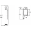 Bertazzoni FRZ455UBLXTT Master Built-in vertical freezer cm. 45 hours. 212 - lt. 223 - stainless steel (handles not included) - Image 4