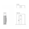 Bertazzoni FRZ455UBLXTT Master Built-in vertical freezer cm. 45 hours. 212 - lt. 223 - stainless steel (handles not included) - Image 6
