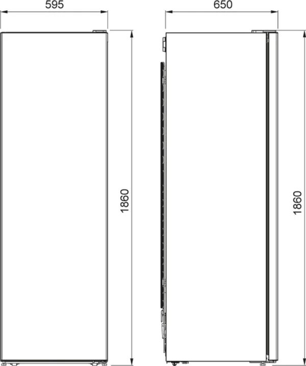 Franke FSDF 300 NF XS E freezer cm. 60 hours. 186 - lt. 279 – satin stainless steel - Image 4