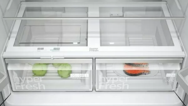 Siemens KF96NAXEA Iq500 4-door refrigerator with freezer cm. 91 hours. 183 - 605 liters. - black steel - Image 3