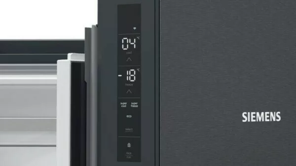 Siemens KF96NAXEA Iq500 4-door refrigerator with freezer cm. 91 hours. 183 - 605 liters. - black steel - Image 4