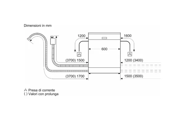 Siemens SN73HX60CE Iq300 Total integrated dishwasher cm. 60 - 14 places - Image 9