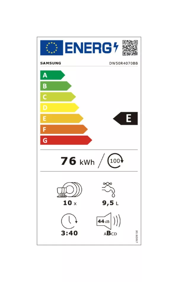 Samsung DW50R4070BB Total integrated slim dishwasher cm. 45 - 10 covered - Image 14