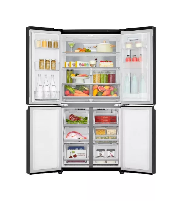 Lg GMQ844MC5E side-by-side refrigerator with freezer compartment - cm. 84 h 179 - lt. 530 - matt black steel - Image 3