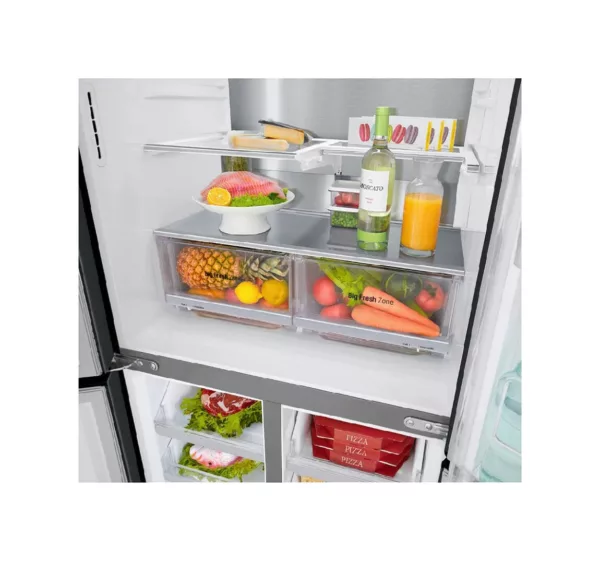 Lg GMQ844MC5E side-by-side refrigerator with freezer compartment - cm. 84 h 179 - lt. 530 - matt black steel - Image 5