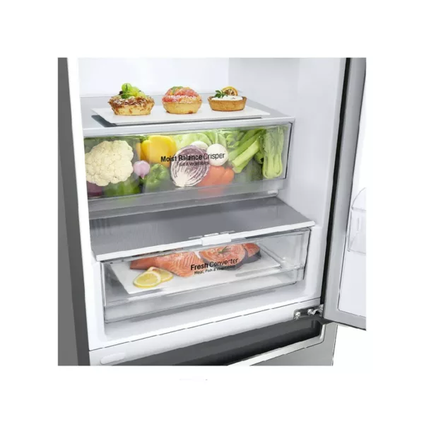 Lg GBB62PZGGN Freestanding refrigerator with freezer - cm. 60 h 203 - according to 384 - premium stainless steel - Image 3