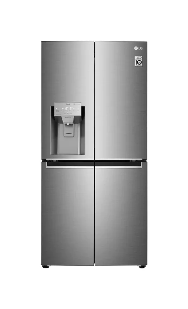 Lg GML844PZ6F side-by-side refrigerator with freezer compartment - cm. 84 h 179 - lt. 506 - premium stainless steel