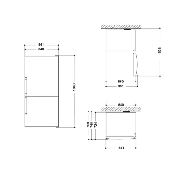 Whirlpool W84BE72X2 Freestanding refrigerator with freezer cm. 84 hours 186 - according to 588 - stainless steel - Image 29