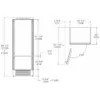 Bertazzoni REF755BBLPTT Professional built-in refrigerator with freezer compartment cm. 75 h 130 - lt. 440 (handles not included) - Image 5