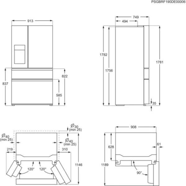 Aeg RMB954F9VX refrigerator with freezer 91 cm – h.178 – 617 lt – anti-fingerprint stainless steel - Image 13