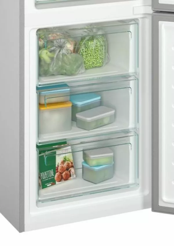 Candy CCE4T620ES Freestanding refrigerator with freezer 60 cm - h.200 - lt. 377 - stainless steel - Image 6