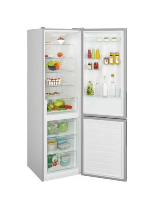 Candy CCE3T620ES Freestanding refrigerator with freezer 60 cm - h.200 - lt. 377 - silver - Image 7