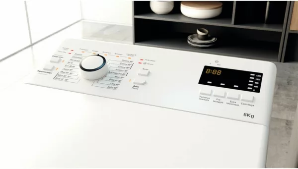Hotpoint Ariston WMTF624UIT top loading washing machine 40 cm - capacity 6 kg - white - Image 4