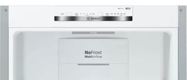 Bosch KGN36VIEA Series 4 refrigerator with freezer - 60 cm h 186 - lt. 326 - anti-fingerprint stainless steel - Image 3