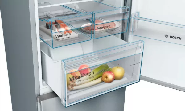Bosch KGN36VIEA Series 4 refrigerator with freezer - 60 cm h 186 - lt. 326 - anti-fingerprint stainless steel - Image 5