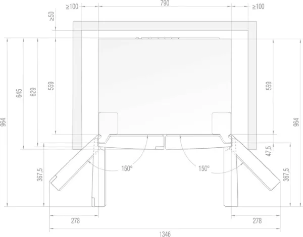 Gorenje NRM8182MX Freestanding refrigerator with freezer cm. 80 hours 181 - according to 427 - stainless steel - Image 2