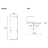 Bertazzoni REF604BBNPTC-S Modern built-in refrigerator with freezer compartment cm. 54 hours. 194 - lit. 267 - Image 2