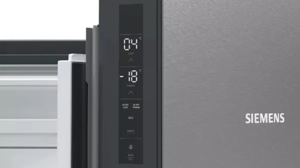 Siemens KF96NVPEA Iq300 side-by-side refrigerator with freezer compartment - cm. 91 o'clock 183 - l. 605 - anti-fingerprint stainless steel - Image 3