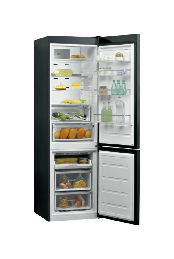 Whirlpool W9 931D KS 3 Freestanding refrigerator with freezer cm. 60 - h 201 - l. 355 - black - Image 4