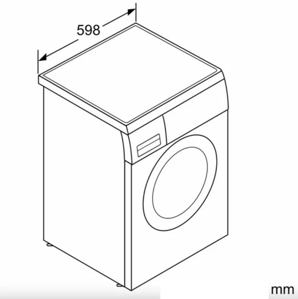 Bosch WUU28T63ES Series 6 washing machine cm. 60 - capacity 8 kg - white - Image 3